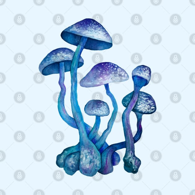 Blue Magic Mushrooms by iefae