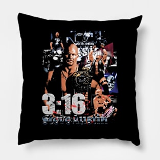 Stone Cold Steve Austin Vintage Pillow