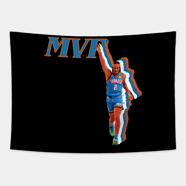 Shai Gilgeous-Alexander x MVP Tapestry by Dystopianpalace