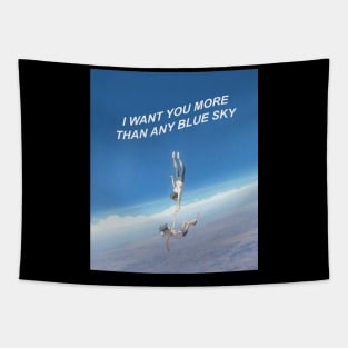 Weathering With You scene - I want you more than any blue sky Tapestry