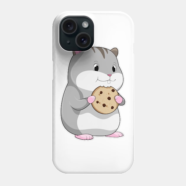 Hamster with Cookie Phone Case by Markus Schnabel