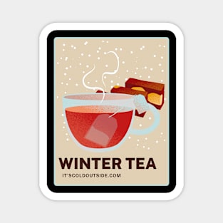Winter tea Magnet