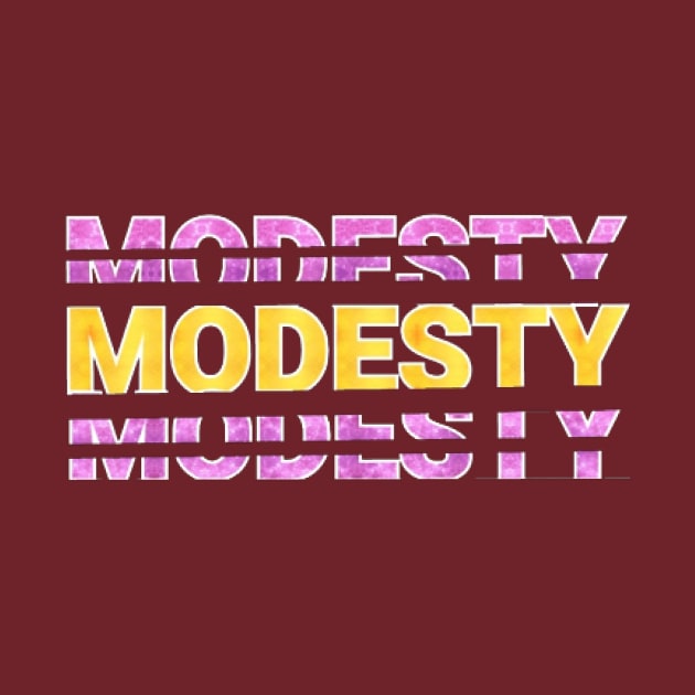 modesty text art Design by Dilhani