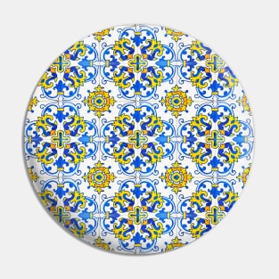 Vintage Azulejos Tile Pin