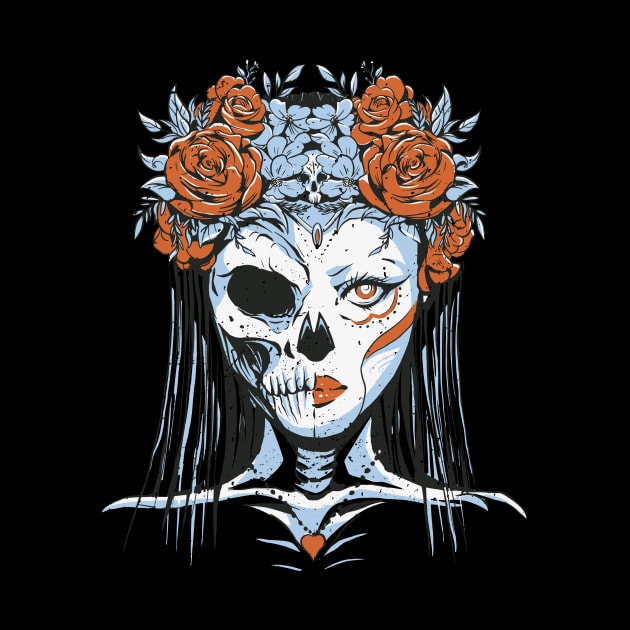 Sugar Skull Queen by LAPublicTees