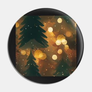 Festive Christmas Tree with Twinkle Lights and Bokeh Pin