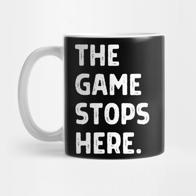 The Game Stops Here Wall Street Bets Stock Market Hold The Line Mug Teepublic