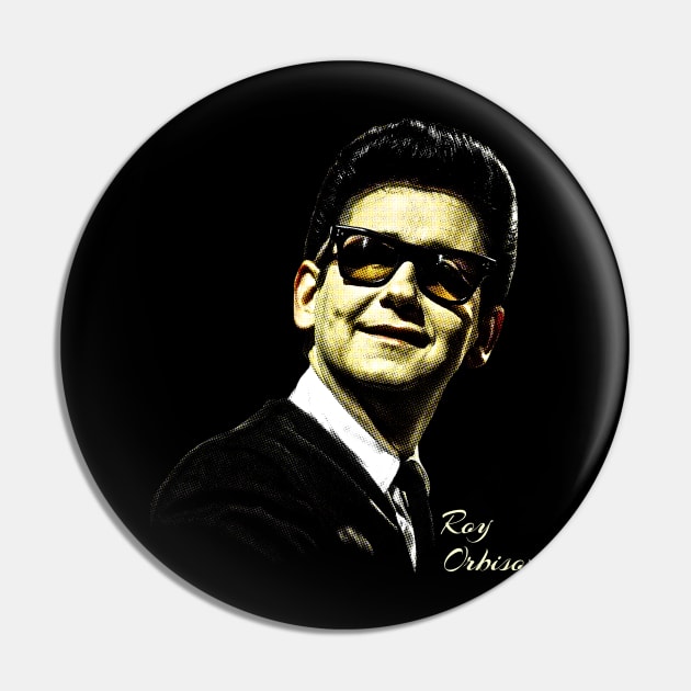 Roy Orbison - Vintage Style Pin by Doodledotting