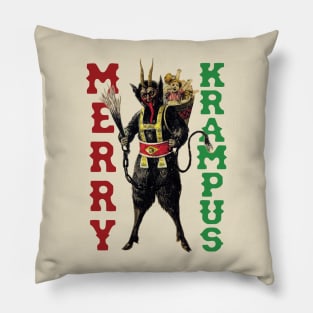 Merry Krampus Pillow