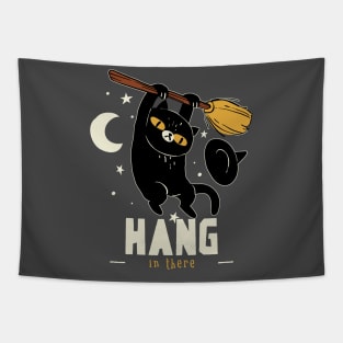 Hang In There Witchy Kitty! Tapestry