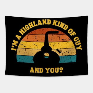 Highland Kind Of Guy Whisky Shirt Tapestry