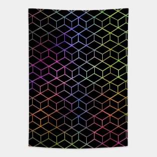 COLORFUL Cubes Tapestry