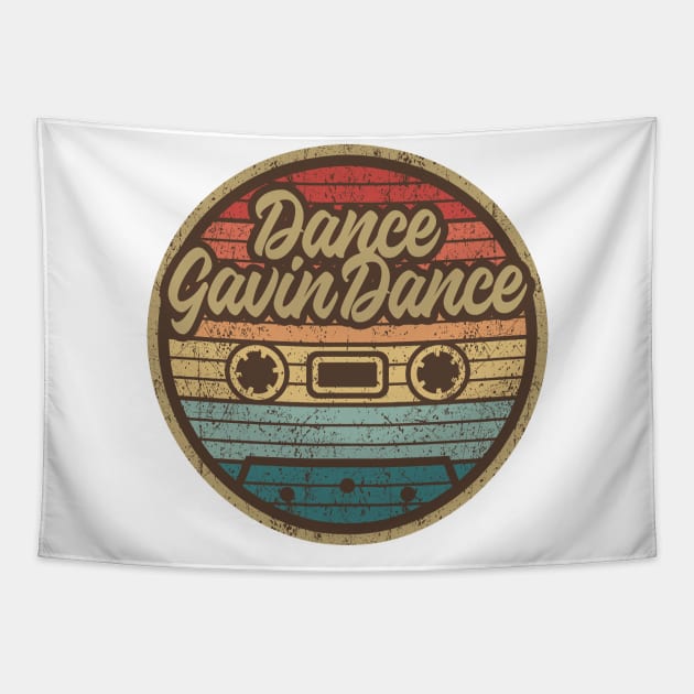 Dance Gavin Dance Retro Cassette Circle Tapestry by penciltimes