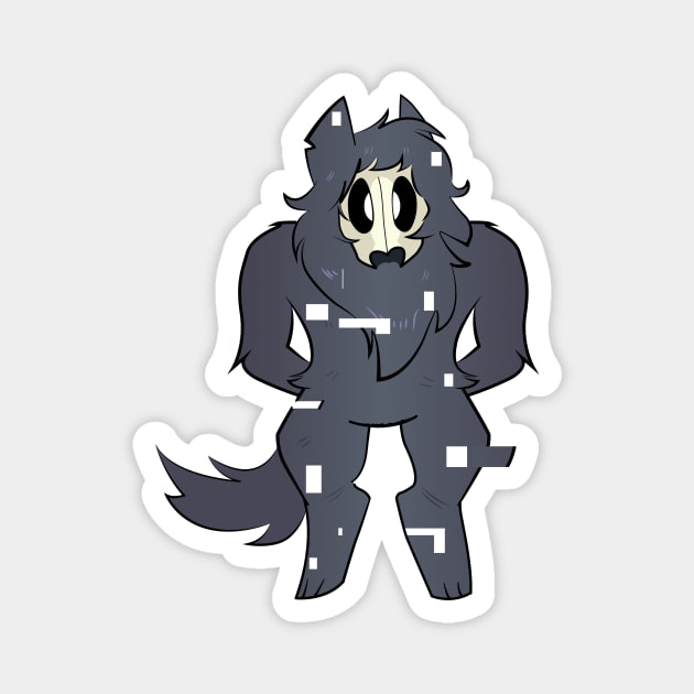 SCP 1471 Malo Canine Skull Monster Glitch Creepypasta Magnet by Mellowdellow