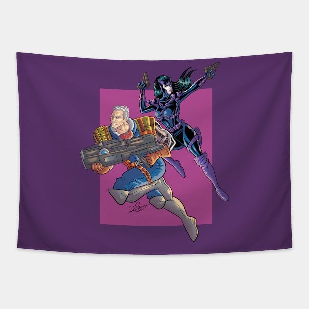 Classic Cable and Domino Tapestry by sergetowers80