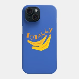 Totally Bananas in bright yellow and orange Phone Case