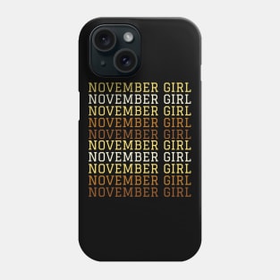 November Birthday Women November Girl Repeat Phone Case