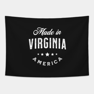 Made In Virginia, USA - Vintage Logo Text Design Tapestry