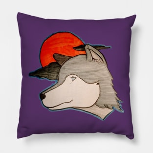 Full Blood Wolf Moon Pillow