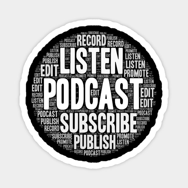 Podcast Creator Habits Magnet by PodTeeShop