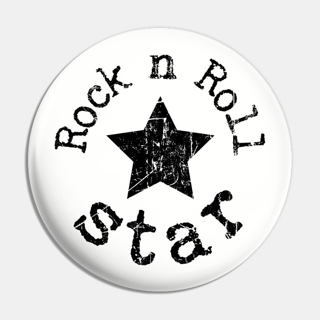 Rock and Roll Star Cool T Shirt Pin by Aldebaran