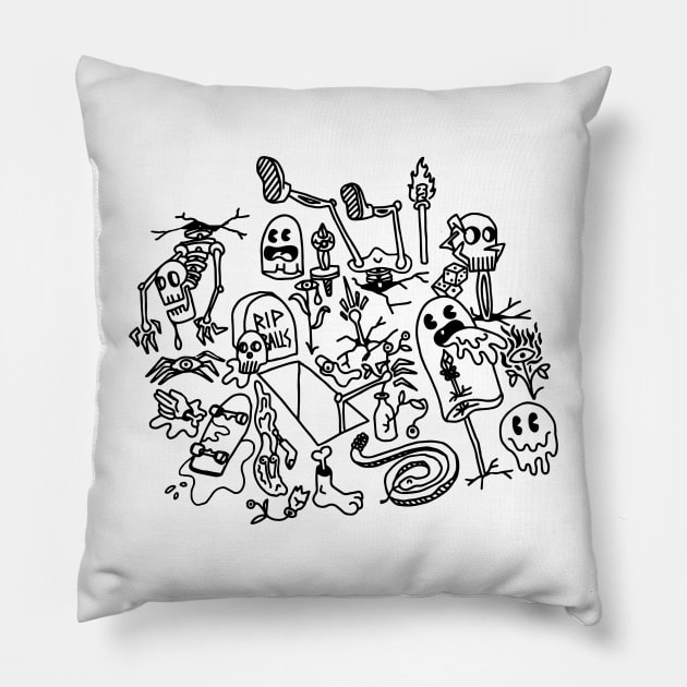 Grave Party Pillow by Brian_John_Park