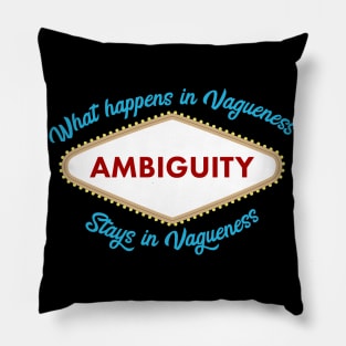 Funny Ambiguity Vegas Pillow