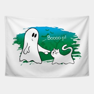 Boooo-p! - Green Tapestry