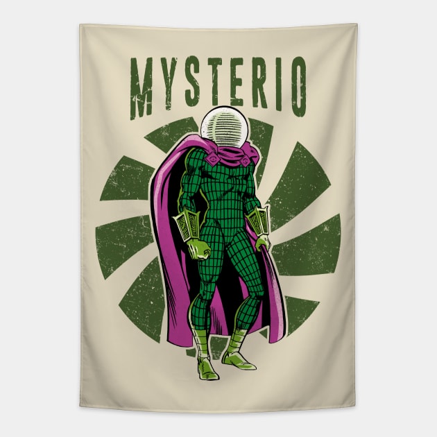 Retro Mysterio Tapestry by OniSide