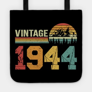 Vintage 1944 80th Retro Distressed Birthday Gift Tote