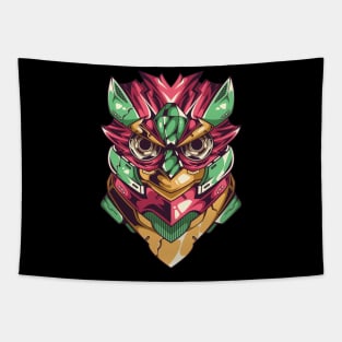 Robo Owl design Tapestry