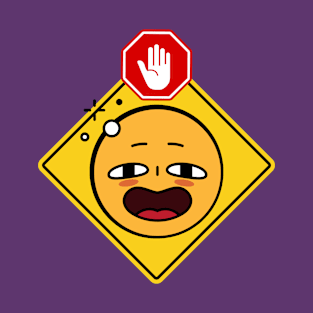 Alert Warning Facial Emoji Expressions #8 T-Shirt