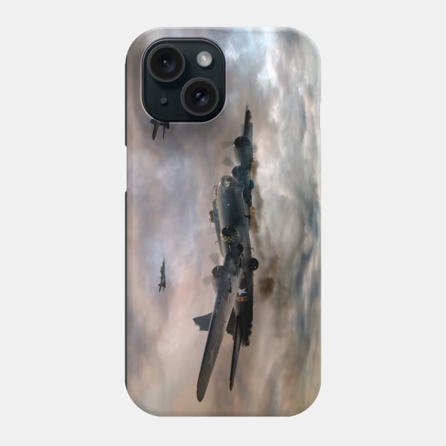 B-17 Flying Fortress - Almost Home Phone Case by SteveHClark