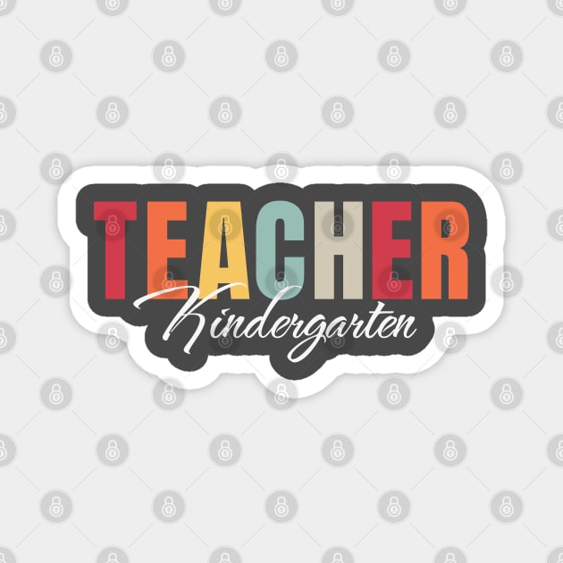 Kindergarten teacher tee Magnet by Team Spirit