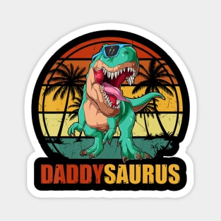 Daddysaurus Rex Dad Matching Dinosaur Birthday Party Magnet