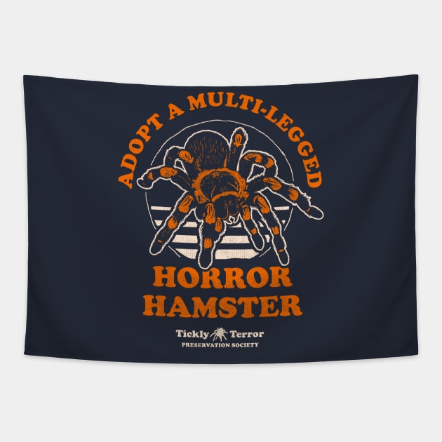 Adopt A Multi-Legged Horror Hamster - Spider Tapestry by dumbshirts