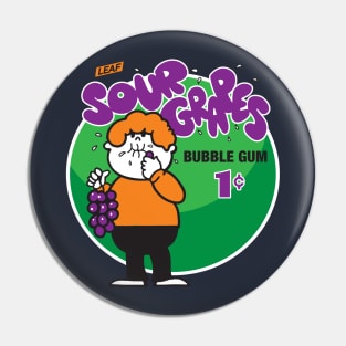 Sour Grapes Bubble Gum Pin