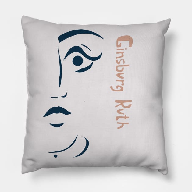 RUTH BADER GINSBURG rbg print Pillow by GalleryArtField