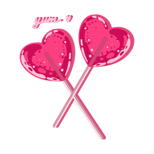 Sweet pink herts lollipops T-Shirt