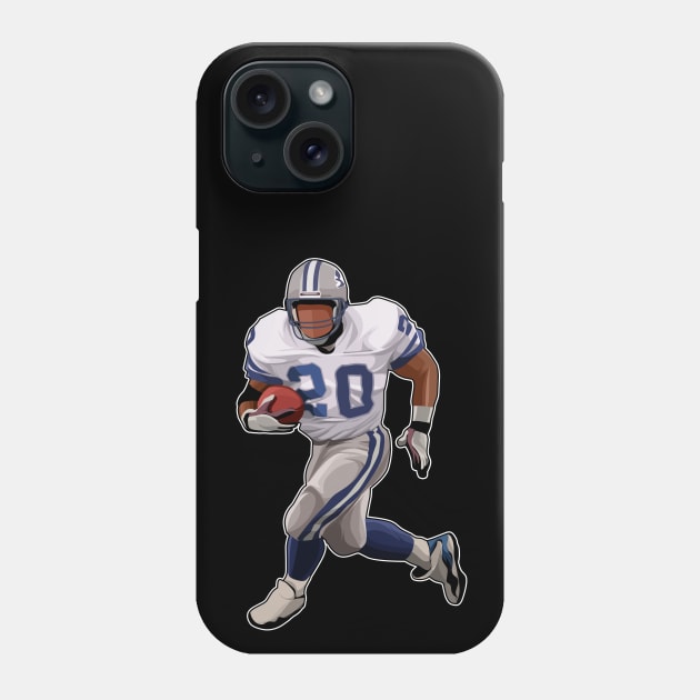 Barry Sanders #20 Hold The Ball Phone Case by GuardWall17