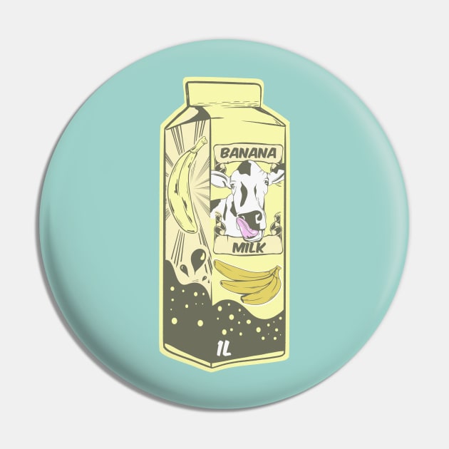 Banana Milk Pin by mailboxdisco