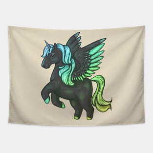 Rainbow Gradient Unicorn Tapestry