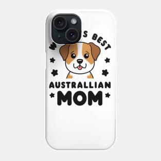 Mini Australian Shepherd Gifts World's Best Aussie Mom Phone Case