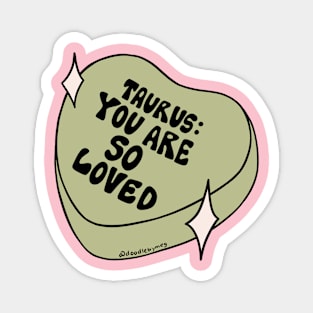 Taurus Conversation Heart Magnet