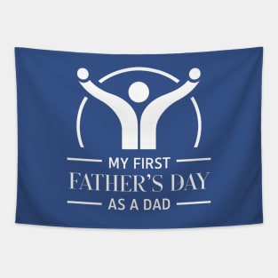 First Time Dad Est 2024 Fathers Day Tapestry