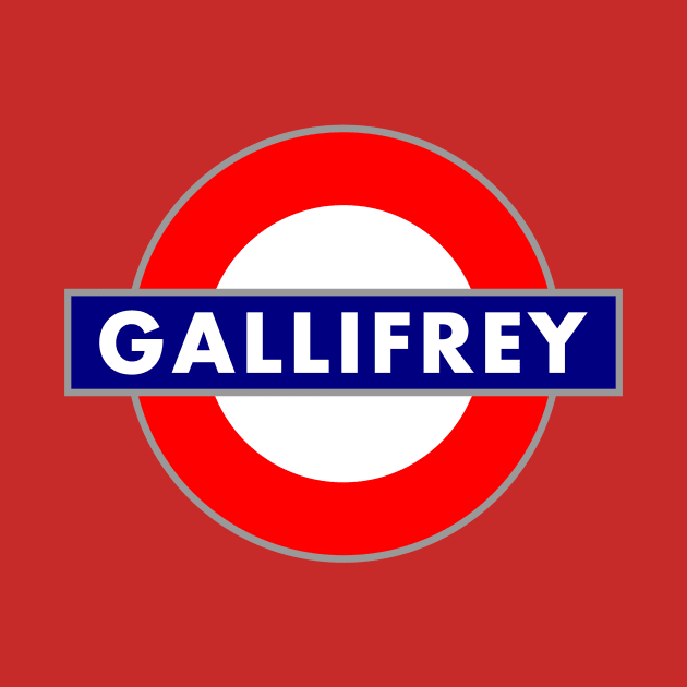 GALLIFREY STATION METRO SIGN by KARMADESIGNER T-SHIRT SHOP