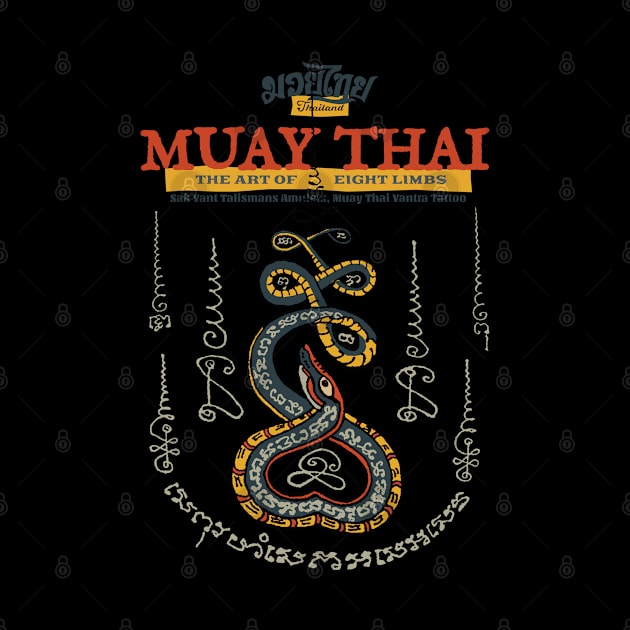 Muay Thai Tattoo Snake by KewaleeTee