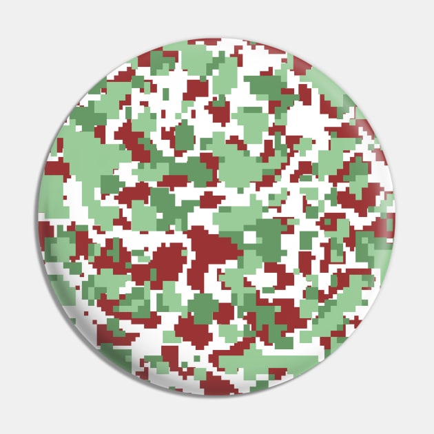 Green and coffee Camo pattern digital Camouflage Pin by Tshirtstory