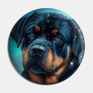 Bubblelicious Rottweiler Puppy Pin