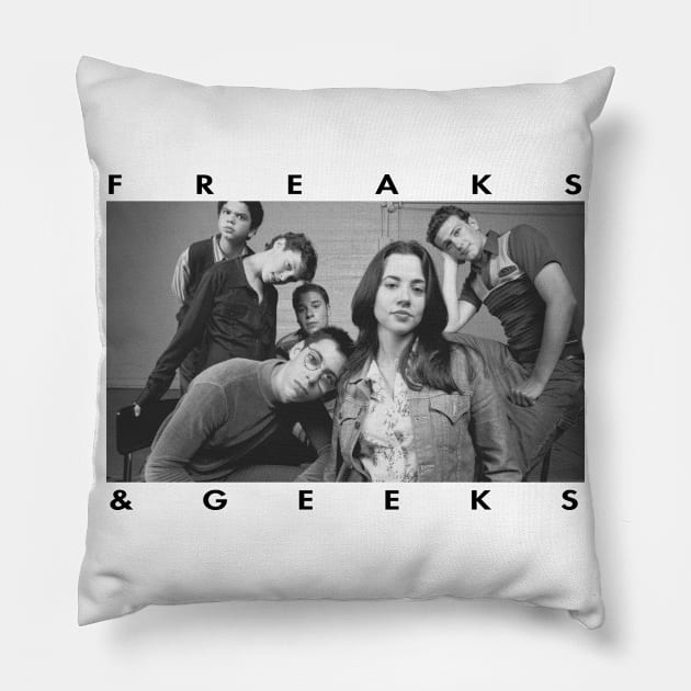 Freaks and Geeks Pillow by TheMarineBiologist